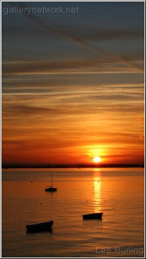 Calm evening sea