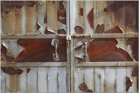rusted door