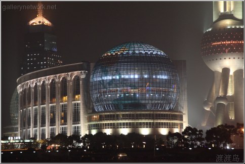 conention center on shanghai river