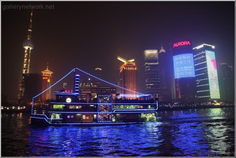 shanghai skyline from the river