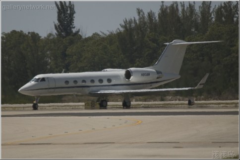 Gulfstream jet on runway