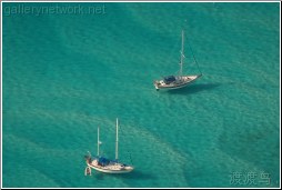 tropical sailboats