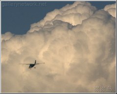 Cessna 172M cumulus cloud