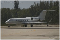 Gulfstream jet on runway