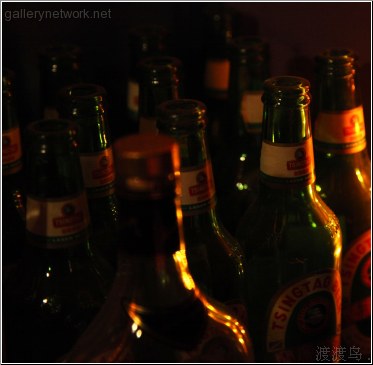 empty beer bottles