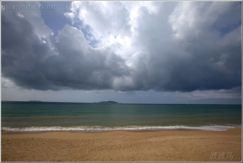 storm clouds over sea