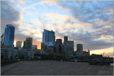 downtown seattle sunrise