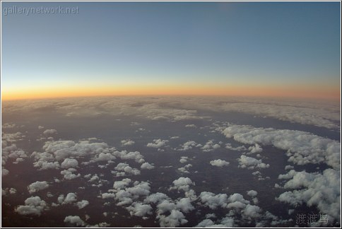 evening above the clouds