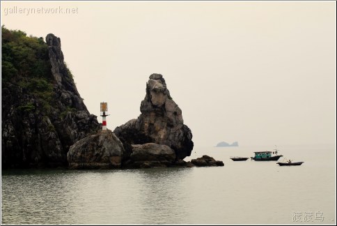 fishing near the rocks