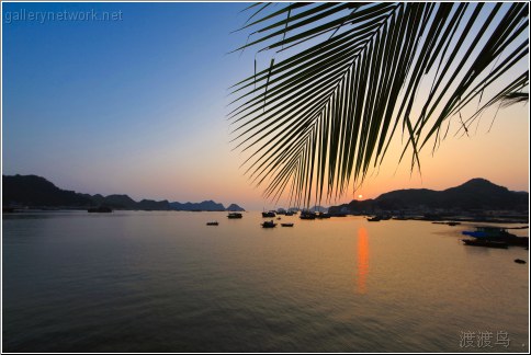 vietnam tropical sunset