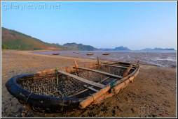 bamboo fishing boat